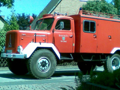 Magirus-Deutz 125D10, erste Einfahrt in die Garage